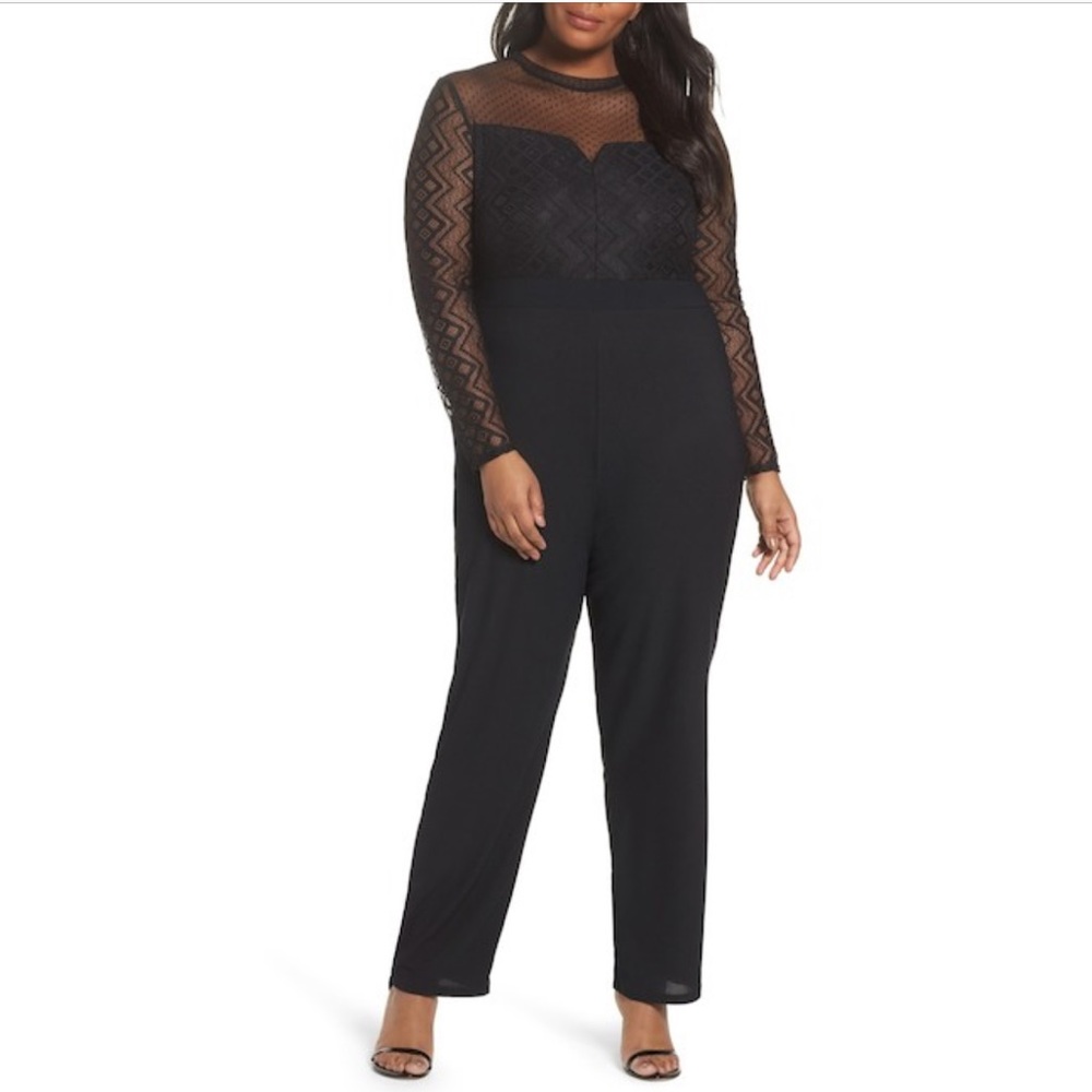 Lace top jumpsuit